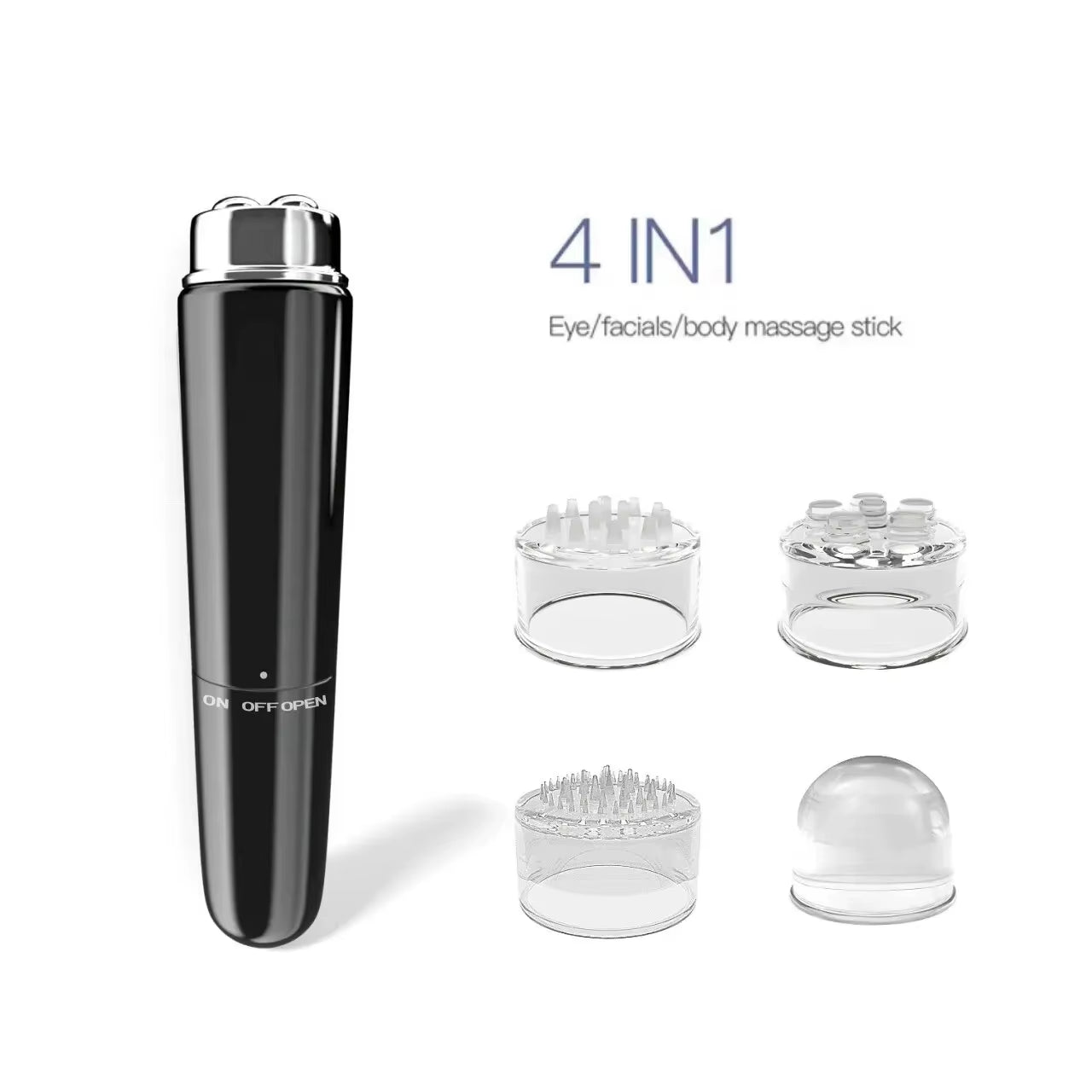 Electric Facial 4 in 1 Massager Micro Vibration Eye Beauty Instrument for Relax Eye Dark Circles Eye Bags Wrinkles Puffiness