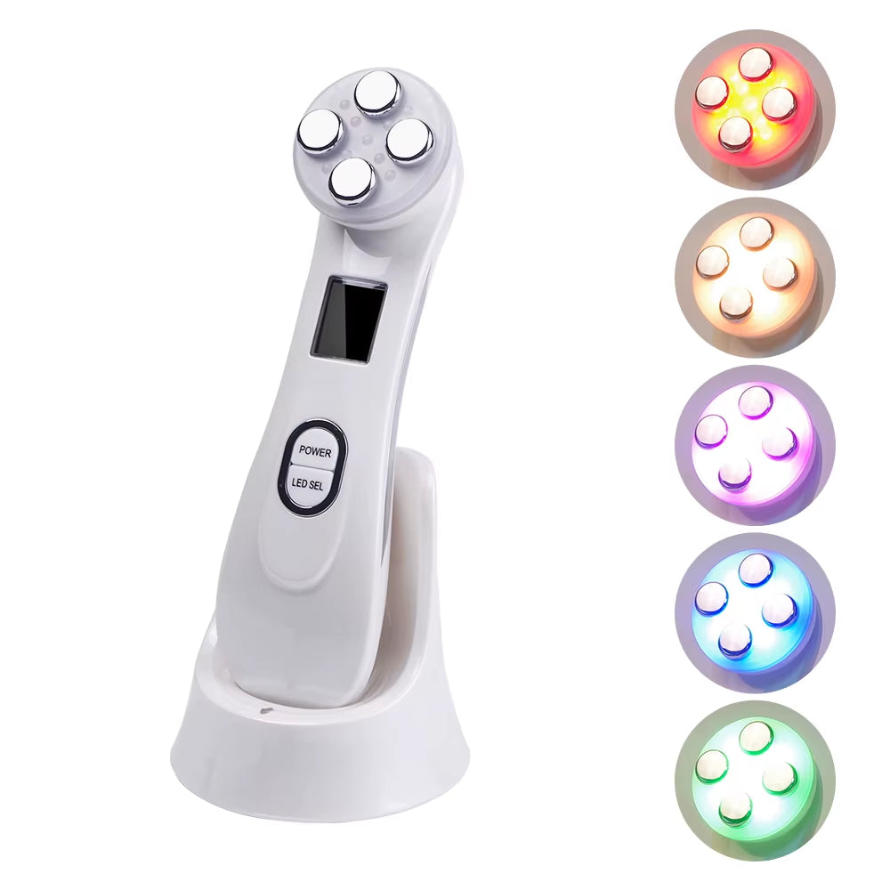 Face Lifting Machine EMS Micro-Current Facial Skin Firm Massager LED Photon Rejuvenation Beauty Device