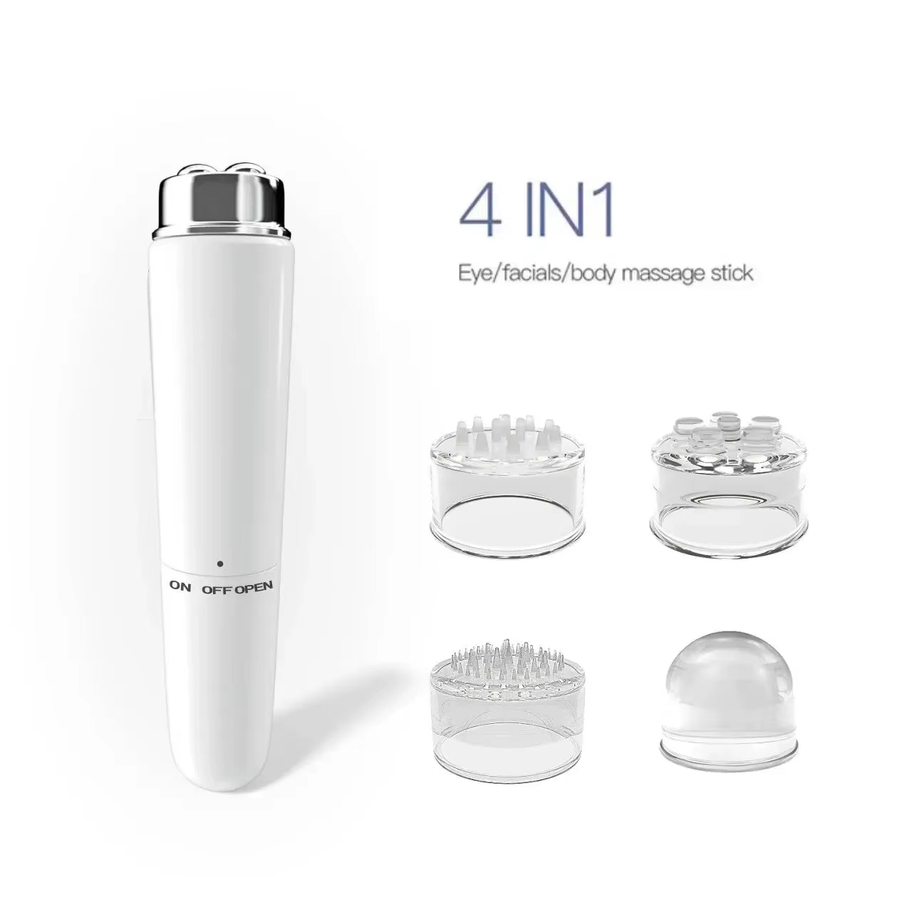 Electric Facial 4 in 1 Massager Micro Vibration Eye Beauty Instrument for Relax Eye Dark Circles Eye Bags Wrinkles Puffiness